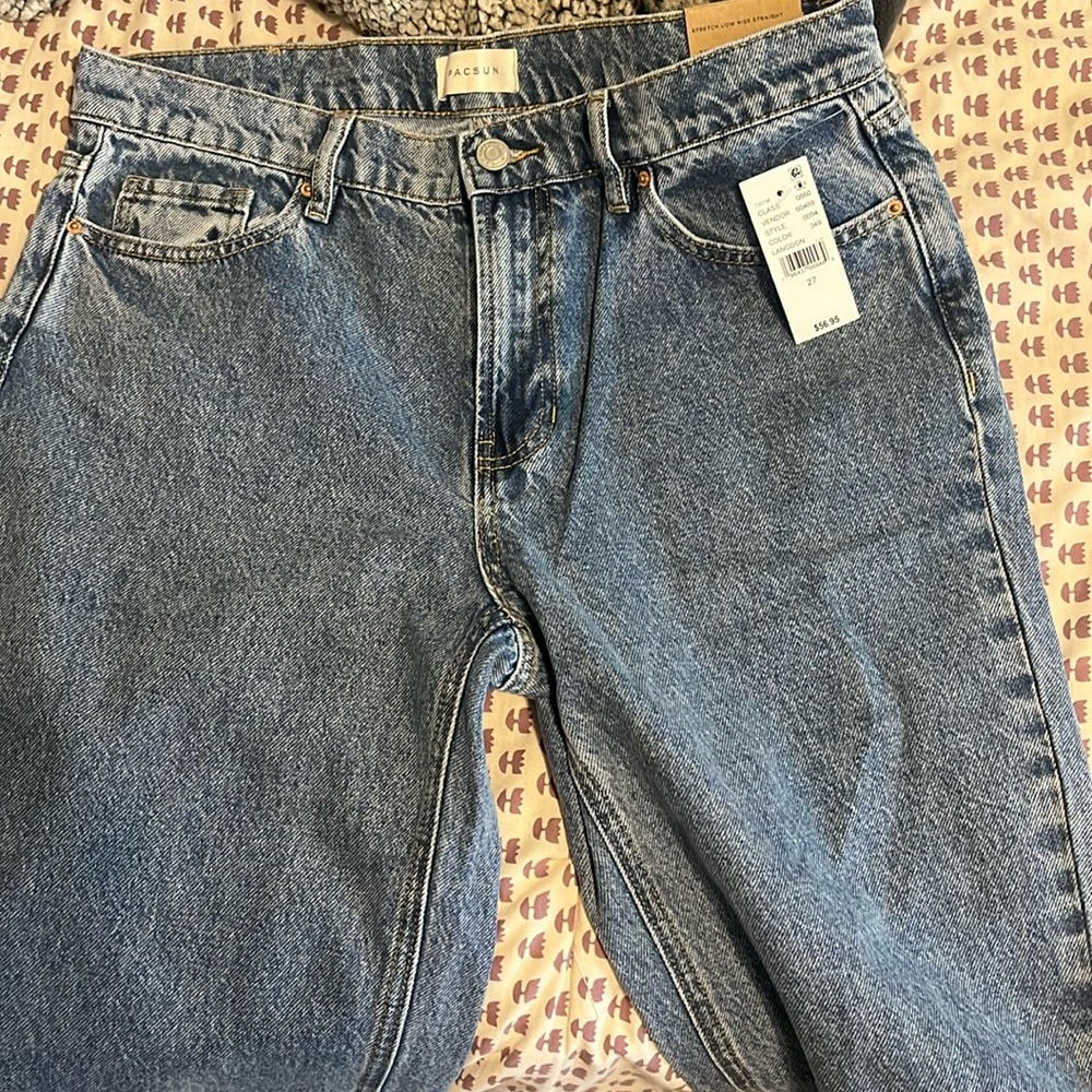 Pacsun low rise straight leg jeans!
